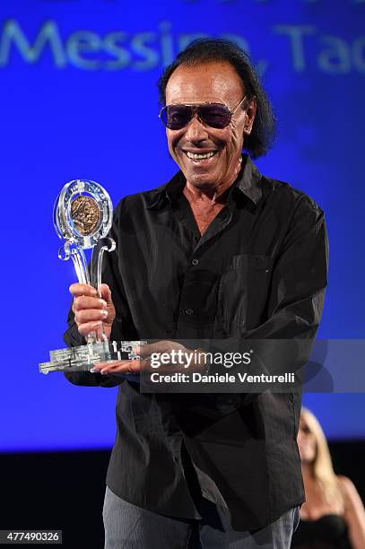 Antonello Venditti attends Day 5 of the 61st Taormina Film Fest on June 17, 2015 in Taormina, Italy.