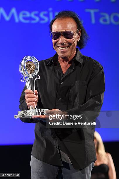 Antonello Venditti attends Day 5 of the 61st Taormina Film Fest on June 17, 2015 in Taormina, Italy.