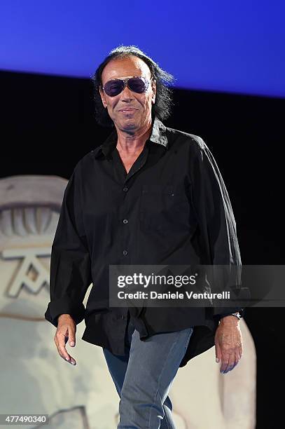 Antonello Venditti attends Day 5 of the 61st Taormina Film Fest on June 17, 2015 in Taormina, Italy.