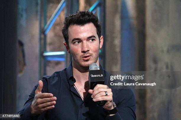 Kevin Jonas attends AOL Build Speaker Series at AOL Studios In New York on June 17, 2015 in New York City.