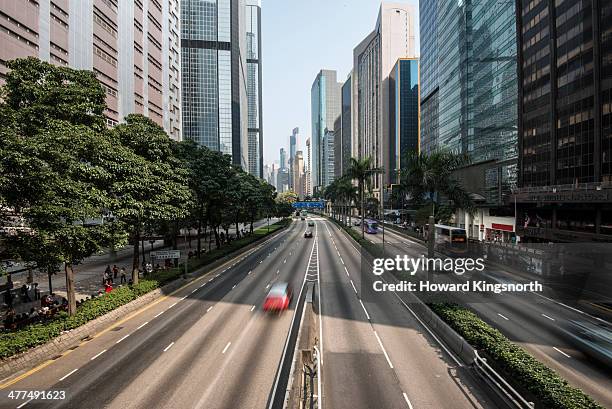 hong kong street view - howard street stock pictures, royalty-free photos & images