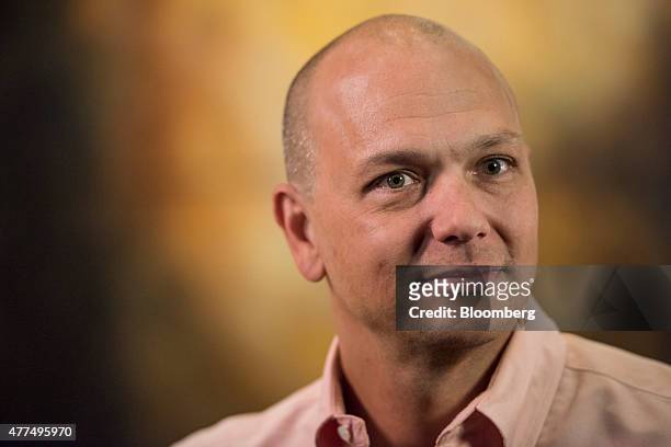 Tony Fadell, founder and chief executive officer at Nest Labs Inc., sits for a photograph after a Bloomberg West television interview in San...