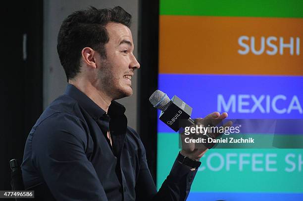 Kevin Jonas attends the AOL Build Speaker Series Presents Kevin Jonas at AOL Studios In New York on June 17, 2015 in New York City.