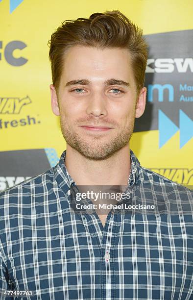 Actor Dustin Milligan attends the "Sequoia" premiere during the 2014 SXSW Music, Film + Interactive Festival at the Topfer Theatre at ZACH on March...