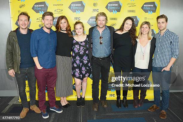 Producer Giles Andrew, director Andy Landen, actors Aly Michalka, Sophi Bairley, and Todd Lowe, producers Ashleigh Phillips and Jessica Latham, and...