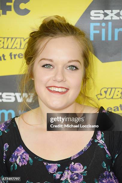 Actress Sophi Bairley attends the "Sequoia" premiere during the 2014 SXSW Music, Film + Interactive Festival at the Topfer Theatre at ZACH on March...