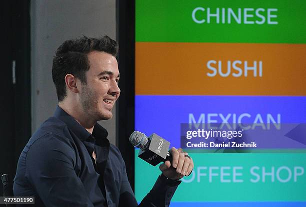 Kevin Jonas attends the AOL Build Speaker Series Presents Kevin Jonas at AOL Studios In New York on June 17, 2015 in New York City.