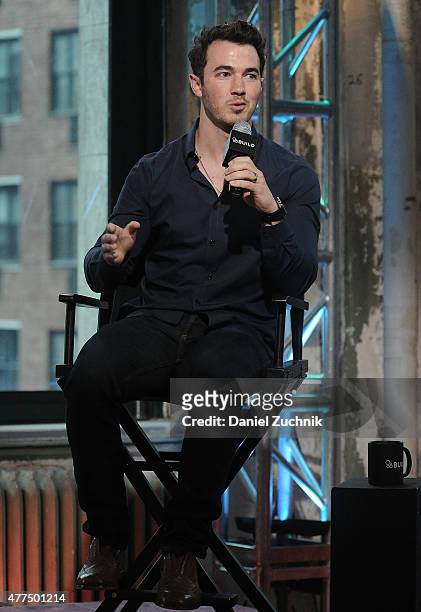 Kevin Jonas attends the AOL Build Speaker Series Presents Kevin Jonas at AOL Studios In New York on June 17, 2015 in New York City.