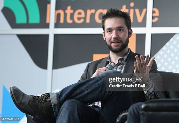 Entrepreneur Alexis Ohanian speaks onstage at "Be Awesome Without Their Permission" during the 2014 SXSW Music, Film + Interactive Festivalat Austin...