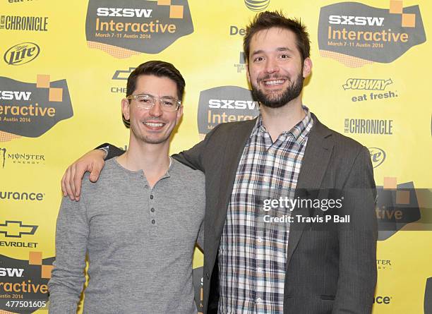 Chrys Bader, Co-founder of Secret and entrepreneur Alexis Ohanian attend "Be Awesome Without Their Permission" during the 2014 SXSW Music, Film +...