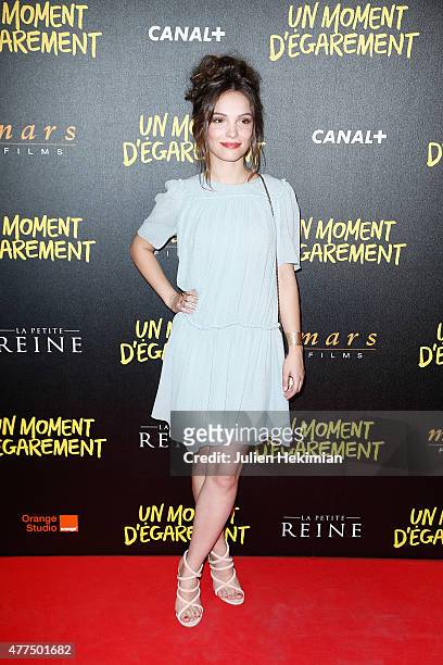 Lola Le Lann attends Un Moment D'Egarement Premiere at Gaumont Capucines on June 17, 2015 in Paris, France.