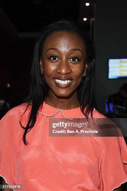 Beverley Knight attends the Fan Footage Event of 'Terminator Genisys' at Vue Westfield on June 17, 2015 in London, England.