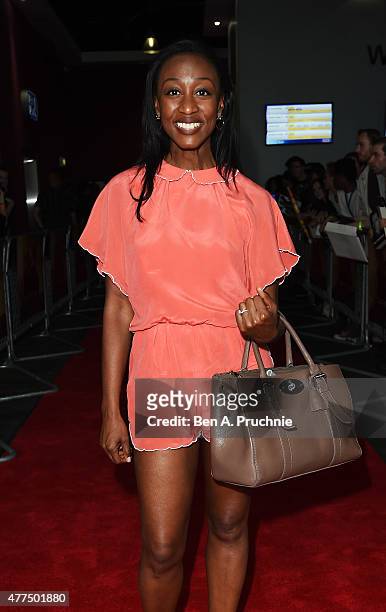 Beverley Knight attends the Fan Footage Event of 'Terminator Genisys' at Vue Westfield on June 17, 2015 in London, England.