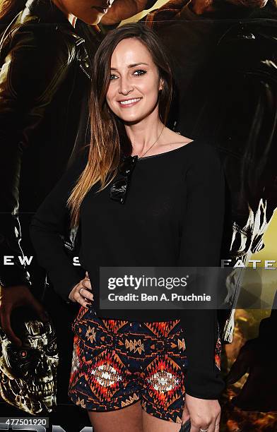 Fran Newman-Young attends the Fan Footage Event of 'Terminator Genisys' at Vue Westfield on June 17, 2015 in London, England.