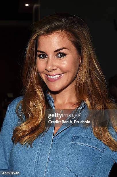 Imogen Thomas attends the Fan Footage Event of 'Terminator Genisys' at Vue Westfield on June 17, 2015 in London, England.