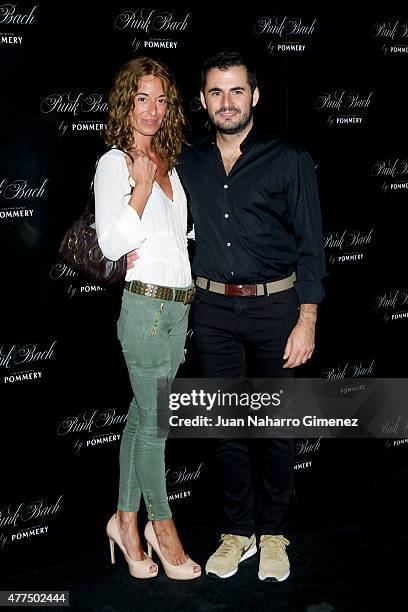 Monica Martin Luque and Emiliano Suarez attend to the inauguration of the 'Punk Bach Terrace' at Punk Bach on June 17, 2015 in Madrid, Spain.