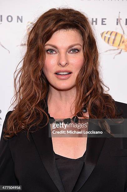 Linda Evangelista, Co-Chair of the Fragrance Foundation Awards attends the 2015 Fragrance Foundation Awards at Alice Tully Hall at Lincoln Center on...