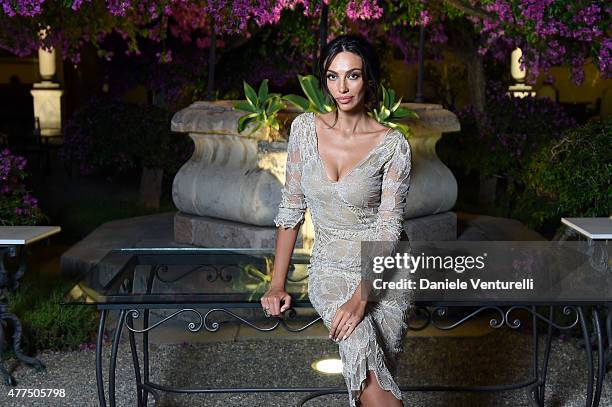 Madalina Ghenea attends the Shiseido And Vanity Fair Gala Dinner - 61st Taormina Film Fest at Hotel San Domenico on June 17, 2015 in Taormina, Italy.