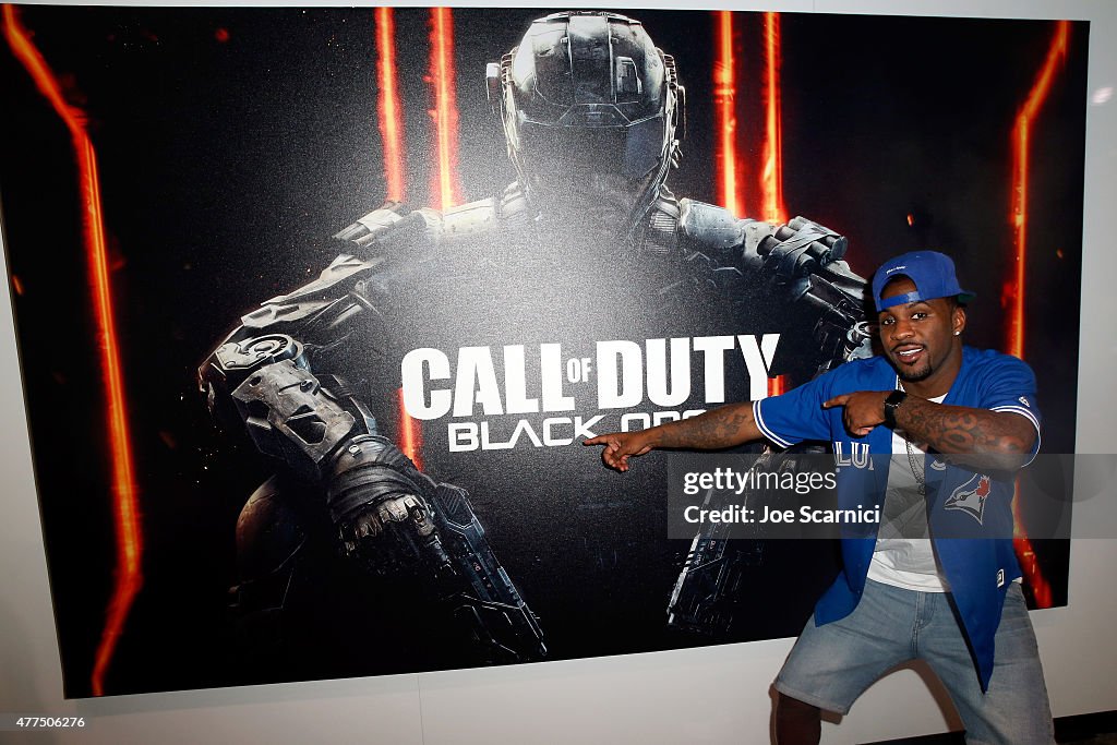 Rosario Dawson And Other Celebrities Visit Activision's Call of Duty: Black Ops 3 Booth At E3 2015 In Los Angeles