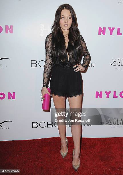 Actress Kelli Berglund arrives at NYLON Magazine And BCBGeneration Annual May Young Hollywood Issue Party Hosted By May Cover Star Dakota Fanning at...