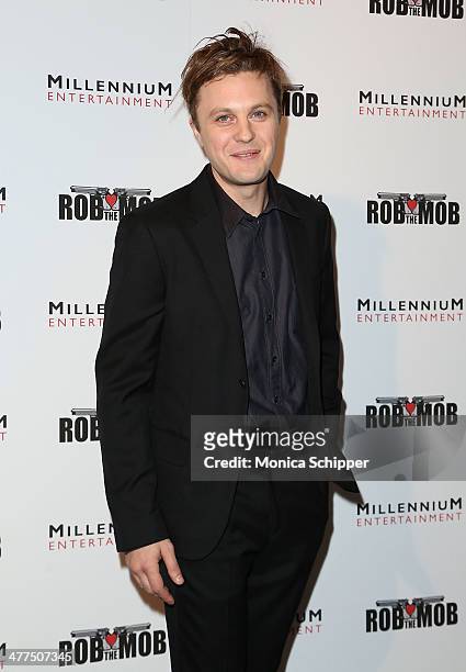 Actor Michael Pitt attends the "Rob The Mob" special screening at Sunshine Landmark on March 9, 2014 in New York City.