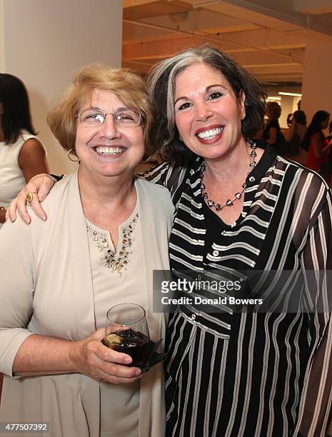 Gina Barnett and guest attend the book release party for Gina Barnett's "Play the Part" at GLG on June 17, 2015 in New York City.