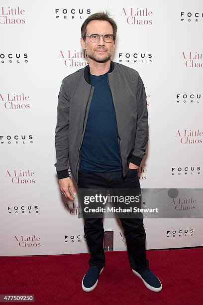 Actor Christian Slater attends the "A Little Chaos" New York premiere at Museum of Modern Art on June 17, 2015 in New York City.