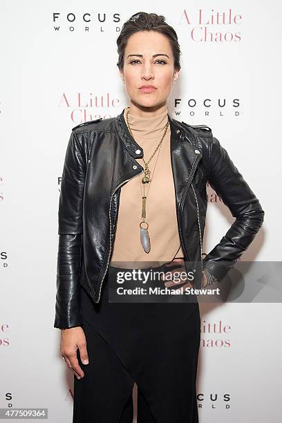 America Olivo attends the "A Little Chaos" New York premiere at Museum of Modern Art on June 17, 2015 in New York City.