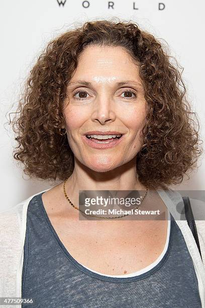 Actress Mary Elizabeth Mastrantonio attends the "A Little Chaos" New York premiere at Museum of Modern Art on June 17, 2015 in New York City.