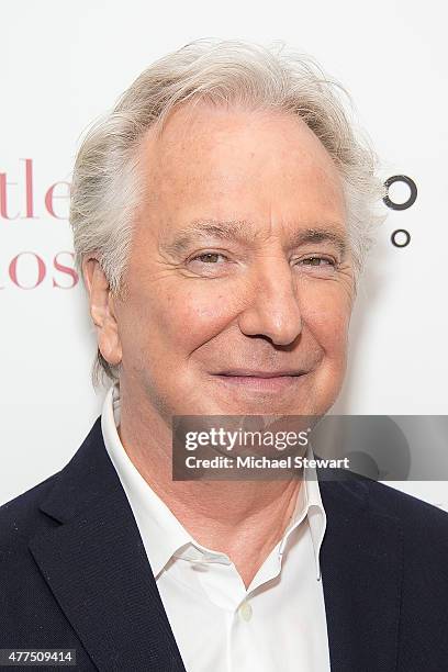 Actor Alan Rickman attends the "A Little Chaos" New York premiere at Museum of Modern Art on June 17, 2015 in New York City.