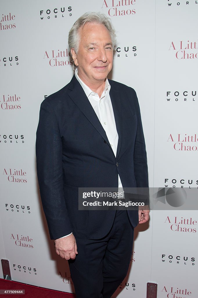 "A Little Chaos" New York Premiere
