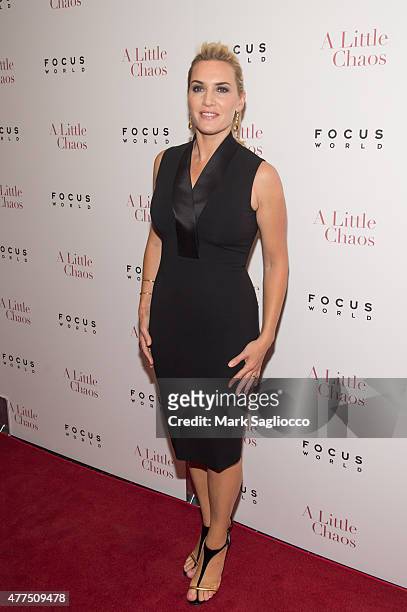 Actress Kate Winslet attends "A Little Chaos" New York Premiere at the Museum of Modern Art on June 17, 2015 in New York City.