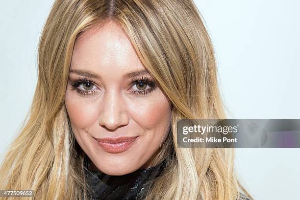 Hilary Duff attends her "Breathe In, Breathe Out" CD signing event at the Smith Haven Mall on June 17, 2015 in Lake Grove, New York.