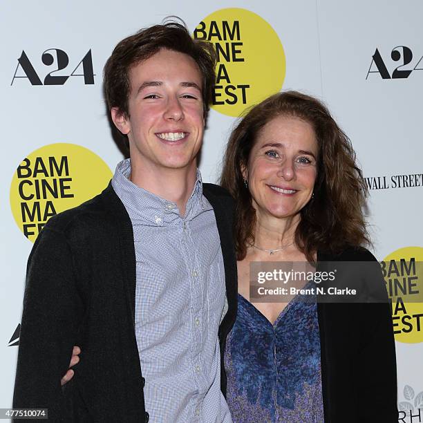 Gideon Babe Ruth Howard and Actress Debra Winger arrive for the BAMcinemaFest 2015 "The End Of Tour" opening night screening held at BAM Howard...