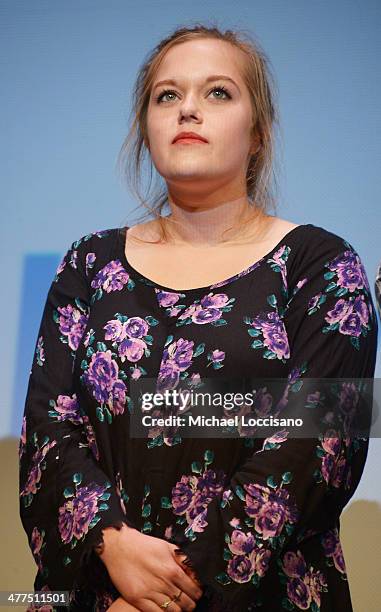 Actress Sophi Bairley takes part in a Q&A following the "Sequoia" premiere during the 2014 SXSW Music, Film + Interactive Festival at the Topfer...