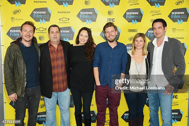 Producer Giles Andrew, executive producer Tom Agosto, producer Ashleigh Phillips, director Andy Landen, producer Jessica Latham, and executive...