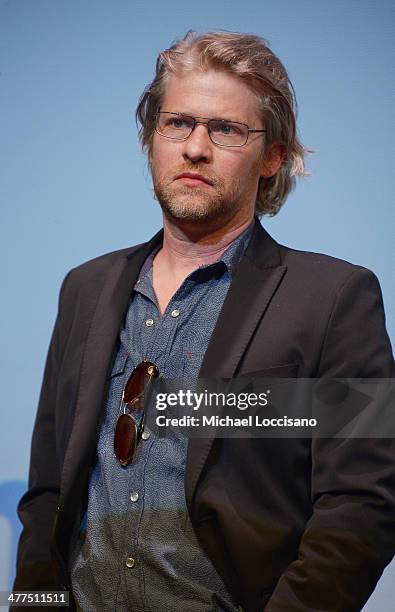 Actor Todd Lowe takes part in a Q&A following the "Sequoia" premiere during the 2014 SXSW Music, Film + Interactive Festival at the Topfer Theatre at...