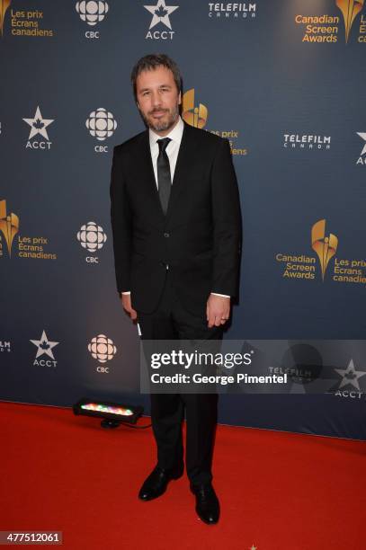 Director Denis Villeneuve arrives at the Canadian Screen Awards at Sony Centre for the Performing Arts on March 9, 2014 in Toronto, Canada.