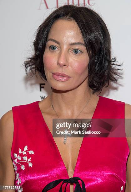 Lisa Falcone attends "A Little Chaos" New York Premiere at the Museum of Modern Art on June 17, 2015 in New York City.