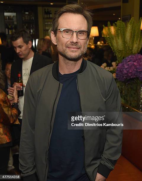 Christian Slater attends the New York Premiere after party of 'A Little Chaos' at Monkey Bar on June 17, 2015 in New York City.