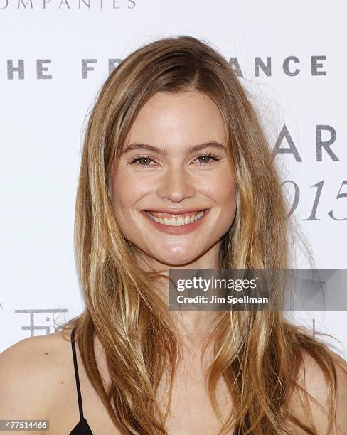 Model Behati Prinsloo attends the 2015 Fragrance Foundation Awards at Alice Tully Hall at Lincoln Center on June 17, 2015 in New York City.