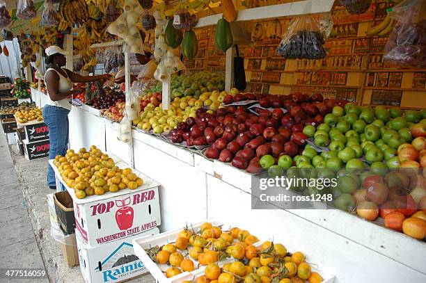 market in trinidad - port of spain stock pictures, royalty-free photos & images