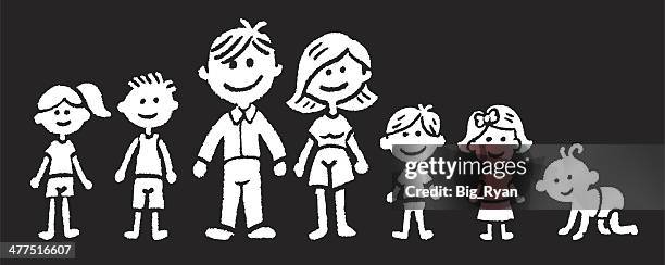 nice family - comfortable family stock illustrations
