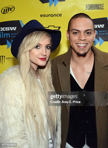 Singer/actress Ashlee Simpson and actor Evan Ross attend "The Wilderness of James" Photo Op and Q&A during the 2014 SXSW Music, Film + Interactive...