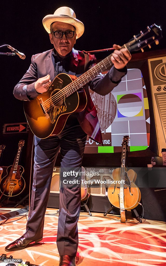 Elvis Costello Performs At The Victoria Hall Hanley