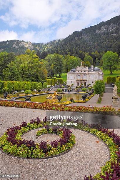 linderhof palace - oberammergau stock-fotos und bilder