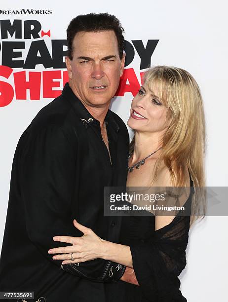 Actor Patrick Warburton and wife Cathy Jennings attend the premiere of Twentieth Century Fox and DreamWorks Animation's "Mr. Peabody & Sherman" at...
