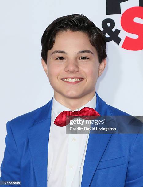 Actor Zach Callison attends the premiere of Twentieth Century Fox and DreamWorks Animation's "Mr. Peabody & Sherman" at the Regency Village Theatre...