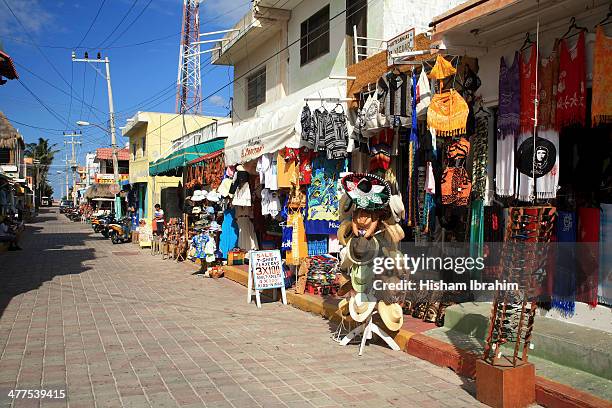 street market, isla mujeres, yucatan, mexico - mexican street market stock pictures, royalty-free photos & images
