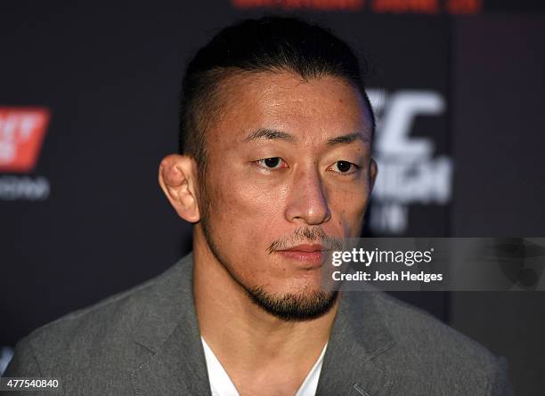 Tatsuya Kawajiri of Japan during the UFC Berlin Ultimate Media Day at the O2 World on June 18, 2015 in Berlin, Germany.
